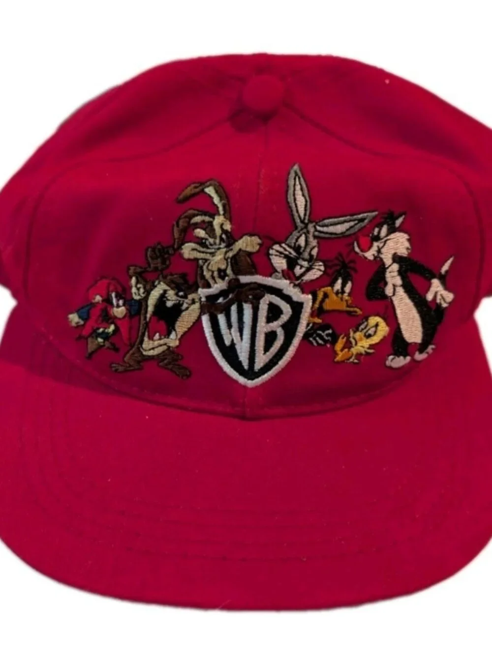 Vintage Warner Bros kids Cap SnapBack 1996 HTF NYC bugs bunny taz Looney tunes